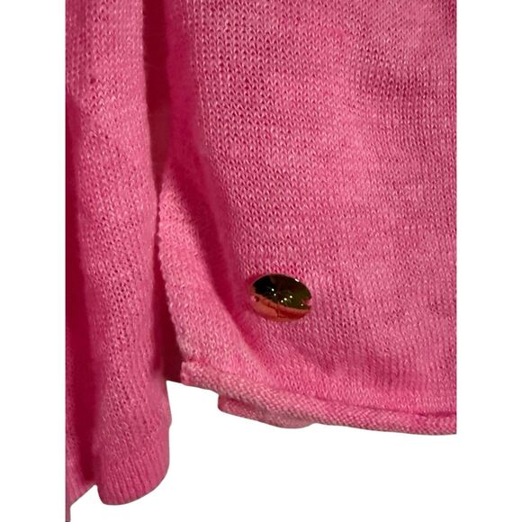 Lilly Pulitzer-Taryn Linen V Neck Pullover Sweater - Picture 5 of 6